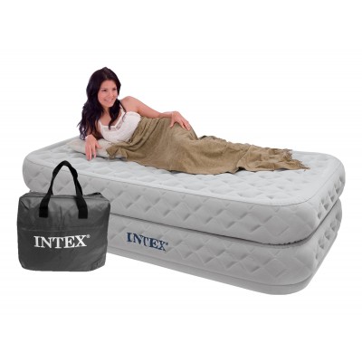 Купить кровать надувную односпальную со встроенным насосом 220В 99х191х51см intex 64462 за 5190руб. в ИНТЕКСХАУС
